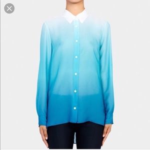 Acne ombré button down blue